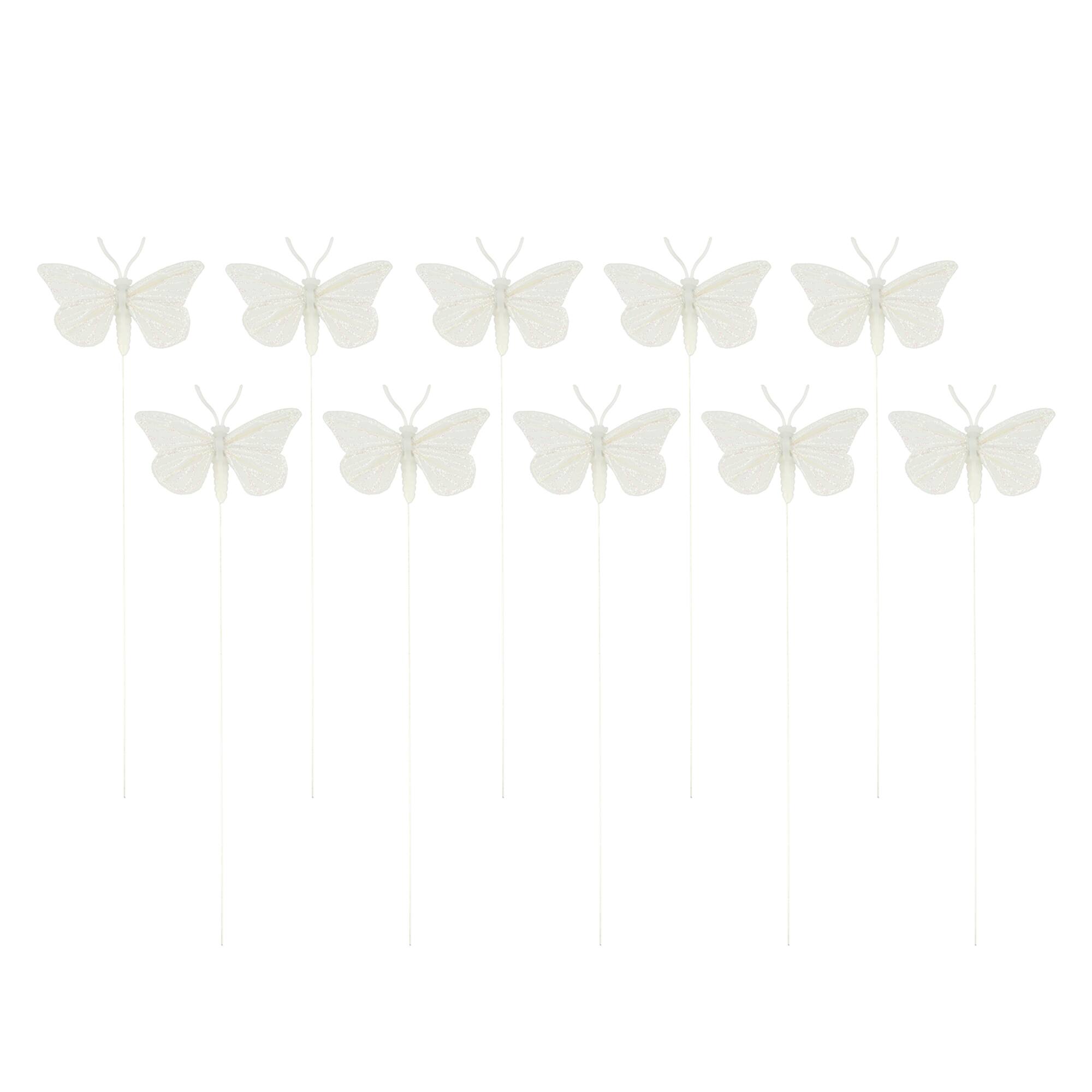 White Feather Butterflies, 10ct. by Ashland®